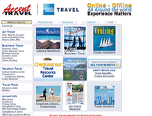 Tablet Screenshot of accent-travel.com